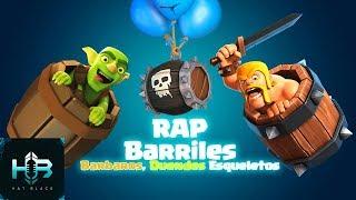 RAP BARRILES | Duendes Vs Barbaros Vs Esqueletos | Clash Royale | RAP Español Hat Black Game