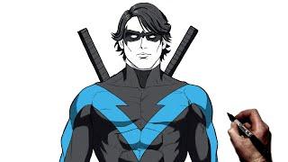 How To Draw Nightwing | Step By Step | DC