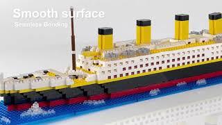 LULUFUN Titanic Ship Model Building Blocks Set