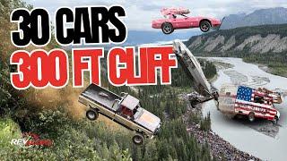 Alaska 4th of July CAR LAUNCH 2024 - Launching 30 Cars off a 300ft CLIFF in Alaska!!