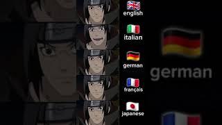 Itachi in differents languages #anime #animeedit #itachi #naruto #sasuke #madara #minato #shorts