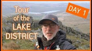 HIKE the Tour of the Lake District and Wild Camp - Day 1of 5 (Ambleside to Seathwaite via Coniston)