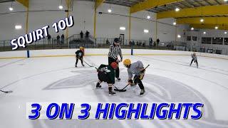 3 on 3 Hockey Highlights | Squirt 10u