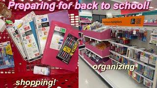 PREPARING FOR BACK TO SCHOOL VLOG shopping, organizing, haul + more!