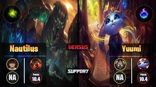 CoreJJ NAUTILUS (Support) [Aftershock] VS YUUMI - Challenger NA Patch 10.4