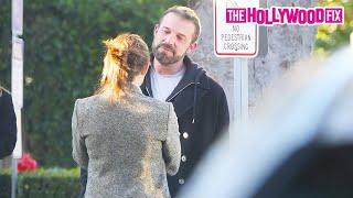 Ben Affleck Flirts With Jennifer Garner When Jennifer Lopez Isn't Around At School In Santa Monica