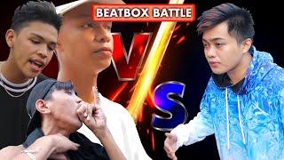 3 vs 1 BEATBOX BATTLE - AD BEAT vs BOY NGUSO, PINAKA MAGALING MAG BEATBOX NG MUNDO at GALAXY