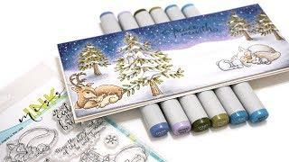 Miss Ink Snow Scene Video Tutorial