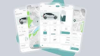 EV Charging Station App UI Design Adobe XD Template #figma #adobexd #ui #design #app #designer #ev