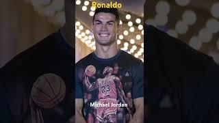 Another picture of Ronaldo wear a t shirt of Michael Jordan#Famous#Viral#Ronaldo#michaeljordan#fyp