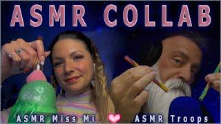 ASMR Collab: @ASMRMissMi  + @ASMRtroops  -  1hr Layered and Soothing ASMR Sounds Collaboration Pt.2