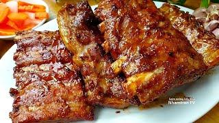 Bí quyết SƯỜN NƯỚNG KIỂU BBQ mềm ẩm không khô thấm vị đậm đà rất dễ làm |Nhamtran FV