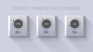 Animated Circular Progress Bar Using Html CSS Only