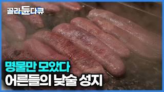 할아버지들의 낮술 성지인 철판 부속 고깃집들부터 멀리서도 찾아올 만큼 없는 게 없는 먹거리 볼거리 천국 모란시장｜한국기행｜#골라듄다큐