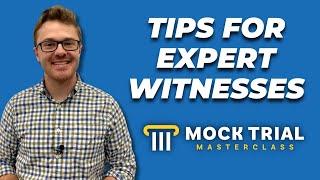 Tips for Expert Witnesses: How to Play an Expert in Mock Trial