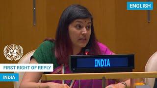  India - First Right of Reply, UN General Debate, 78th Session | #UNGA