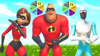 The Random *INCREDIBLES* Skin Challenge In Fortnite!