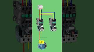 reverse forward motor control circuit diagram #forwardreverse #starter