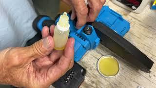 How to add oil to Mini Electric Chainsaw