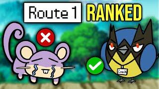 Ranking EVERY Route 1 Pokemon Competitively.