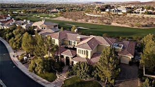 Las Vegas Strip View, $3M, 10,333 Sqft, 9 BD, 9 BA, 10 Car, Elevator, Casita, Golf, Guard Gated.