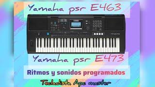 folk rock yamaha psr E473 & yamaha psr E463 ritmos y sonidos programados samples