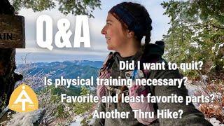 Finally a Q&A Video | Appalachian Trail 2024