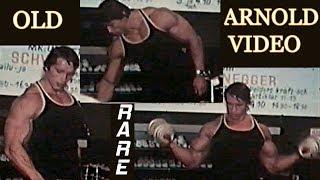 Arnold Schwarzenegger Rare Footage Demonstrating  Weider Products