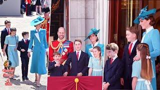 George, Charlotte & Louis Stunning At Trooping The Colour With Catherine Sends Fans Into Frenzy