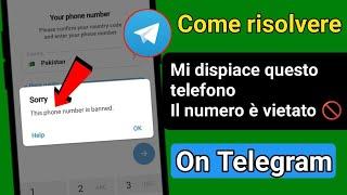 Fix- Telegram Questo numero di telefono è stato bannato! || Come sbloccare l'account Telegram