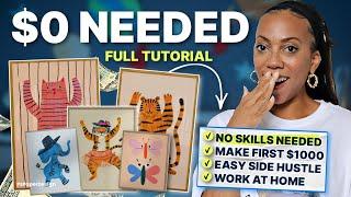 No Skills Needed!  | Get Paid $3,000/month | Make Money Online, Easy Work From Home Side Hustle