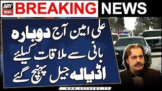 CM KPK Ali Amin Gandapur reaches Adiala Jail to meet PTI chief