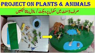 Easy School Project on Plants & Animals | Science project / Model | Unique Project for exhibition