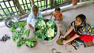 Diwali Special লিমুর হাতে ফুলকপি পনিরের রসা সঙ্গে বাগানের টাটকা ধনেপাতার বড়া | Diwali special recipe