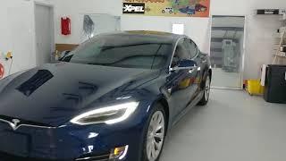 Tesla Model S tinted with Xpel Super Ceramic XRPlus 70% Windshield, 30% Front Doors & 15% Rear