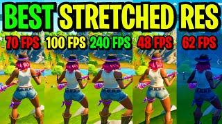 TOP 5 BEST STRETCHED RESOLUTIONS In Fortnite Chapter 2 Season 8! - GET MAX FPS & LESS INPUT DELAY