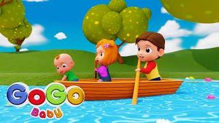 Row Row Row Your Boat  THE BEST Song for Children | GoGo Baby - Nursery Rhymes & Kids Songs