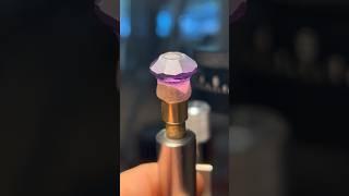 Cutting Raw Amethyst into a Polished Gem! Faceted by Michael Moriarty #amazing #beautiful #gemstone