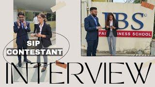 IBSAF SIP Competition 2022 Finalist Interview Ahmedabad Campus IBS