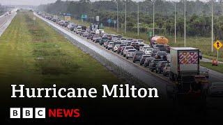 Hurricane Milton warning sees millions in Florida evacuate | BBC News