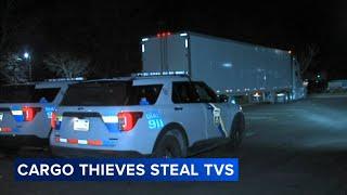 Masked thieves make off with several TVs in Northeast Philadelphia cargo heist