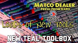 Matco Tools New Teal Cart, Loads Of New Tools From Expo