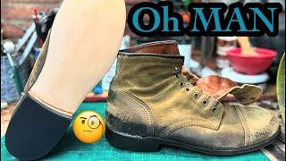 WHEN A BOOT RESOLE GOES WRONG 