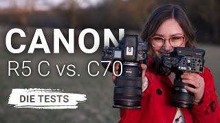 Canon R5 C vs. C70 - Die beeindruckenden Testergebnisse | Dynamic Range, Schärfe, Low Light (uvm.)