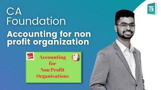 Accounting for non profit organization CA Foundation | In English