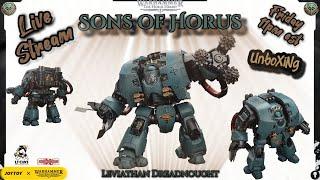 WraithMace Live: JOYTOY Warhammer 30K - Unboxing/Review Sons of Horus Leviathan Dreadnought