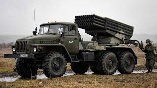 BM-21 Grad - Russian 122 mm multiple rocket launcher