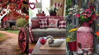 RED & WHITE ACCENTS COTTAGE IDEAS: Redesign Your Home into Classic Revival to Enrich Your Decor