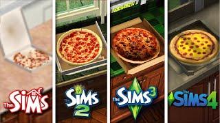 Sims 1 vs Sims 2 vs Sims 3 vs Sims 4 - Pizza