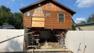 Lowering an Existing House on a New ICF Foundation - House Build #6